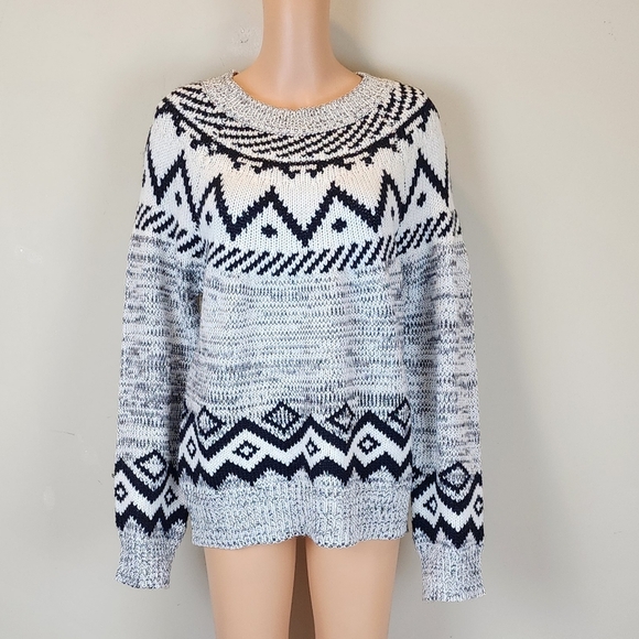 Wonderly Fair Isle Printed Long Sleeve  Sweater - Picture 11 of 12